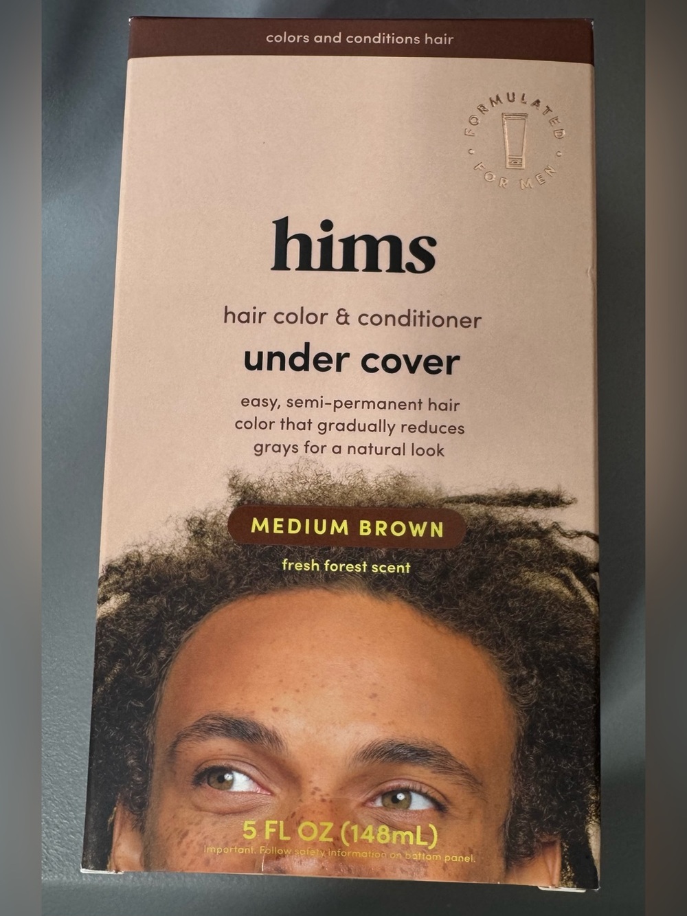 hims Under Cover Hair Color & Conditioner — Medium Brown 1 Kit